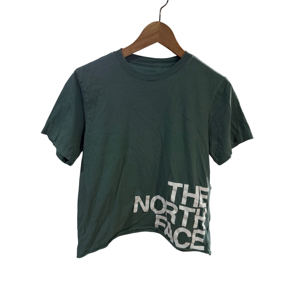 The North Face Womens Green Short Sleeve Graphic Logo T-Shirt Small NF0A7UN9
